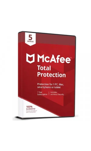 McAfee Total Protection (1 Year / 5 Devices License) (Subscription / Global)